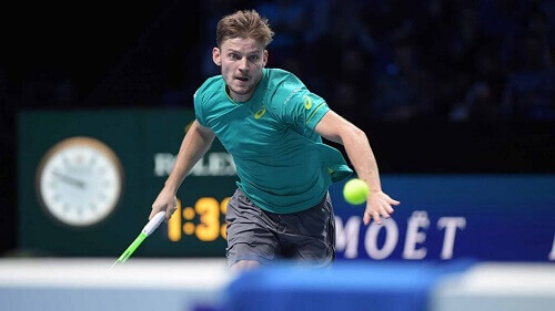 azione di gioco di David Goffin