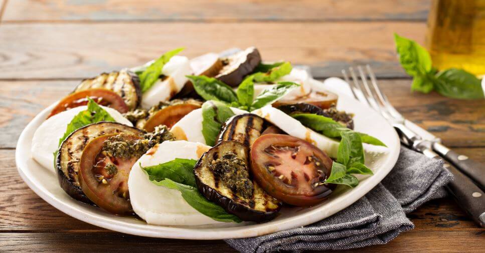 Caprese con melanzana