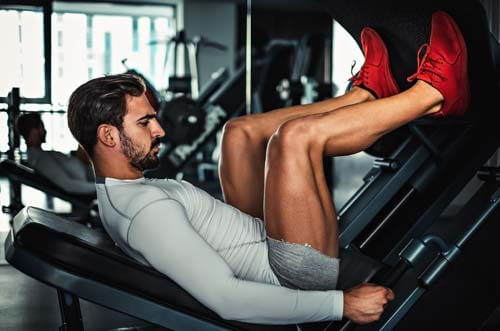 Pressa per l'allenamento delle gambe