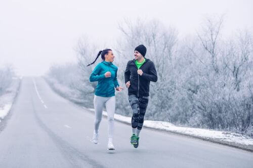 Correre con la neve