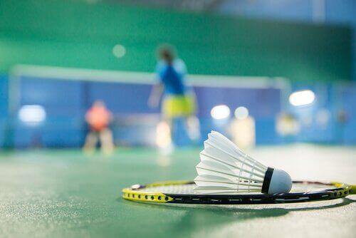 Racchetta e volano per il badminton