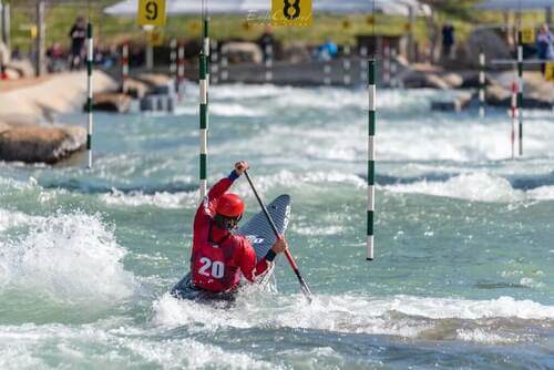 Canottaggio slalom in acque mosse