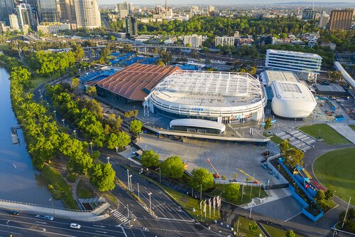 Rod Laver Arena, dove si gioca questa famosa competizione di tennis.