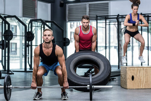 Lesioni di crossfit in palestra