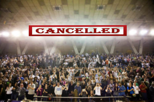 Evento sportivo cancellato