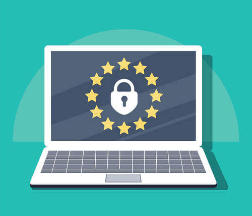 Protezione dati: disegno di un computer