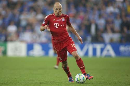 Arjen Robben in campo.