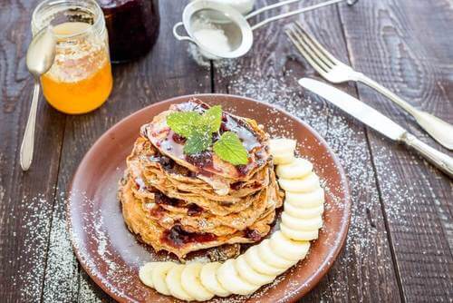 Pancakes alla banana.