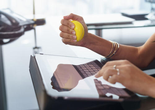 Palla antistress per rafforzare i polsi.