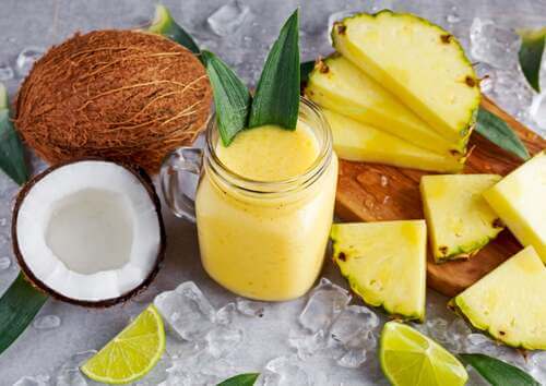 Smoothie di ananas.