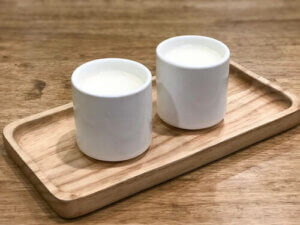 Tazza di latte.