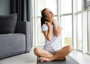 Stretching per il collo.